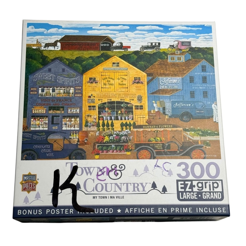MasterPieces EZ Grip My Town 300 Pieces Puzzle‎ Complete